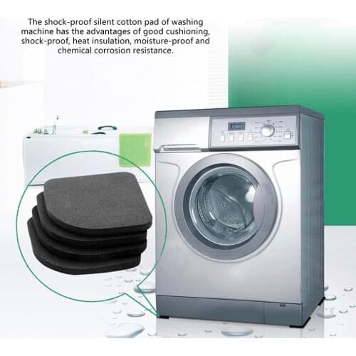 4Pcs Anti Vibration Feet Pads Washing Machine Rubber Mat Anti-Vibration Pad Dryer Universal Fixed Non-Slip Pad