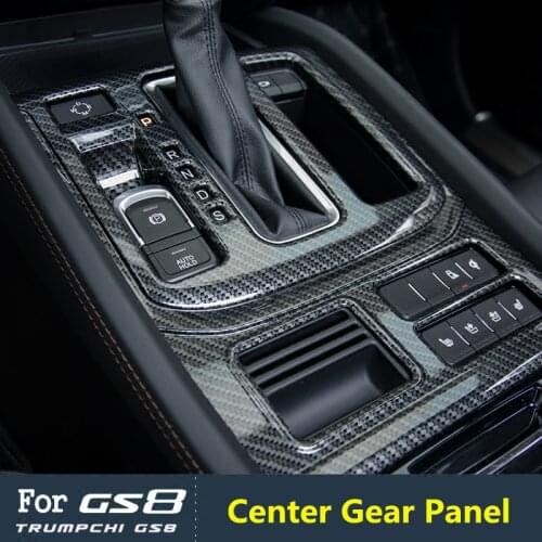 Accessories Interior ABS Decroation gear panel cover trim central control trim for Trumpchi GS8 2017 2018