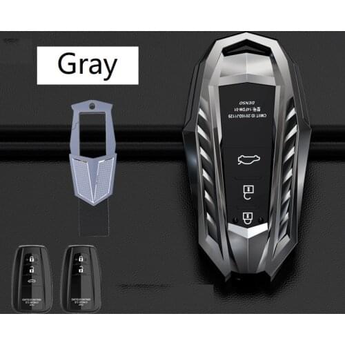 Zinc Alloy Car Remote Key Cover Case Holder For Toyota CHR C-HR Prado 2017 2018 Prius Camry Corolla RAV4 2018 Car Accessories
