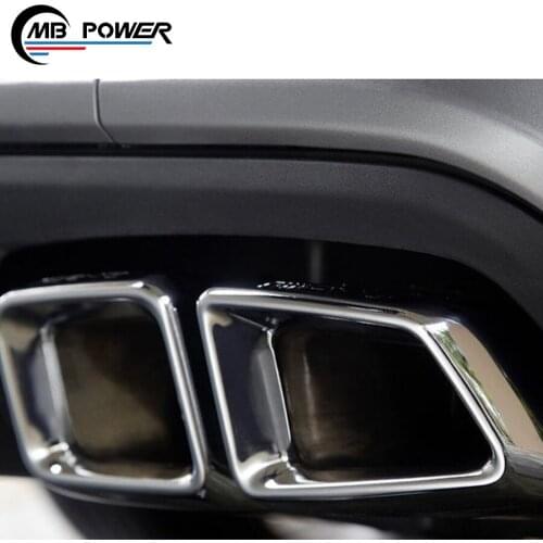 CLS CLASS cls63 stainless steel Square muffler exhaust pipe for CLS300 CLS350 CLS500 CLS63 muffler tip exhaust tip