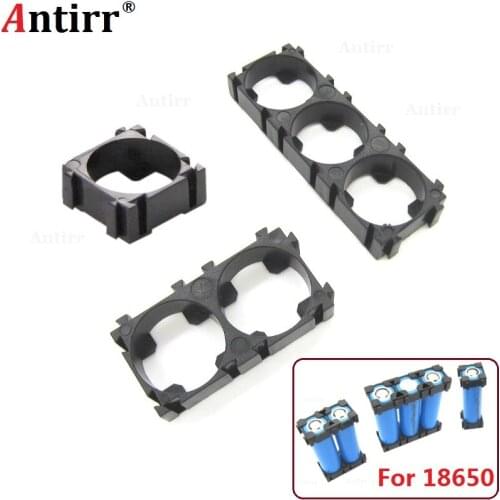 100pcs Plastic 1 2 3 Cell 18650 Battery Holder Bracket Cylindrical Li-ion Batteries Pack fixture Anti Vibration Case Storage Box