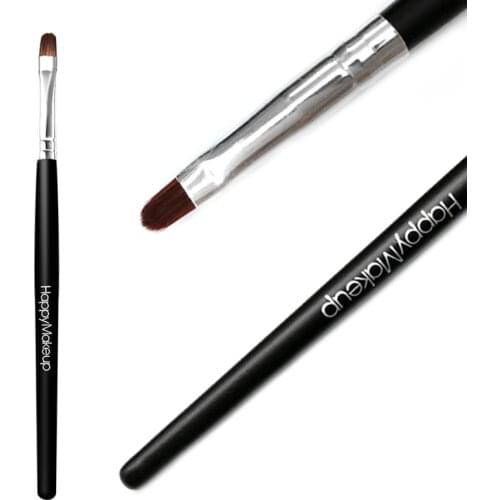 Black Fiber Hair Lipstick Lip Gloss Makeup Brush Wooden Soft Handle Lasting for Lips Beauty Make Up Tools Women New TSLM1