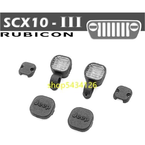 Toy Car Bumper Guard Spot Light For Car AXIAL SCX10 III Rc jeep-wrangler rubicon accessories scx10 iii