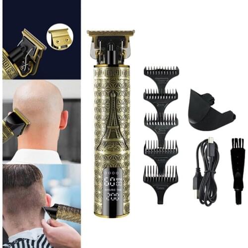 PROFESSIOL Hair Clippers Trimmer Cordless Mens Head Shaver Set Metal Body