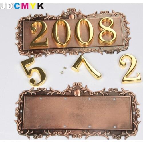 Metal door sign,90*180mm, house sign,top-grade signs. can change the four digitals as you need