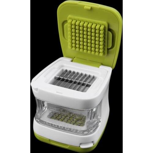 1Pcs Multifunction Plastic Garlic Press Presser Crusher Slicer Grater Dicing Slicing And Storage Kitchen Vegetable Tool