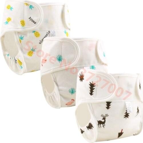 Cotton Baby Diapers Reusable Cloth Diaper Nappies Washable Infant Children Baby Diaper Pocket Cover For Newborn Waterproof Pants