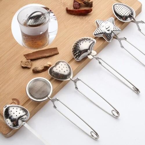 Stainless Steel Filter Tea Infuser Mesh Reusable Tea Bag Mug Teapot Spice Container In Soup Kitchen Gadgets Multi Shaped