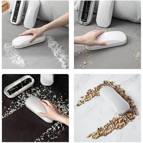 New Carpet Dust Brush Plastic Bedside Table Crumb Sweeper Pet Hair Fluff Cleaner Sticky Picker Lint Roller Clothes Sweeping