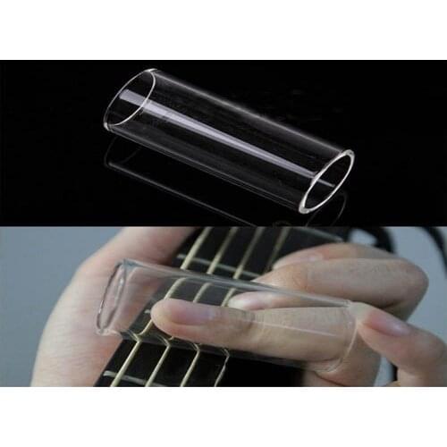 New High quality Electric Guitar String Plexiglass Resin Slide Glass Bottle Finger Tube Knuckle 60x22mm Clear