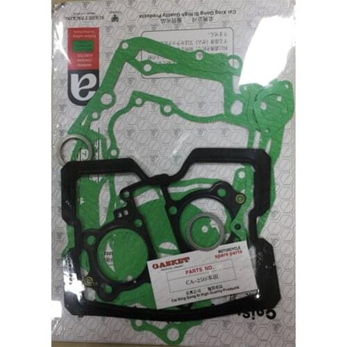 Suitable for HondaCA250 CBT250 Double cylinder motorcycle Engine seal paper pad engine gasket CA 250 whole car gasket Air cooled