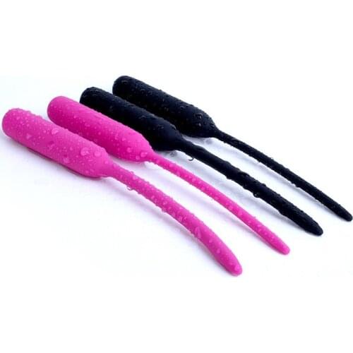 Silicone Long Penis Plug Vibrator Urethral Catheter Sex Toys For Men Masturbator Vibrating Ejaculation Delay Toy Dick Massager