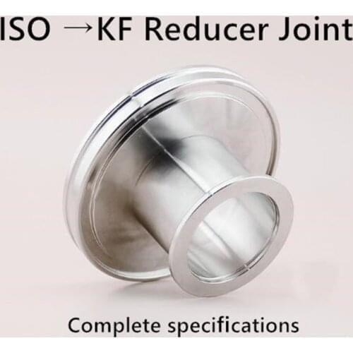 SS 304 ISO80 to KF16 KF25 KF40 KF50 Flange Vacuum Conical Reducing Adapter Vacuum Clamp Quick Fitting KF Reducer Joint Connector