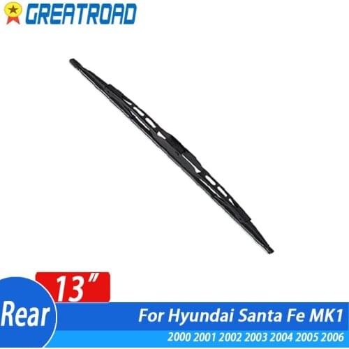Wiper 13" Rear Wiper Blade For Hyundai Santa Fe MK1 2000 2001 2002 2003 2004 2005 2006 Windshield Windscreen Rear Window