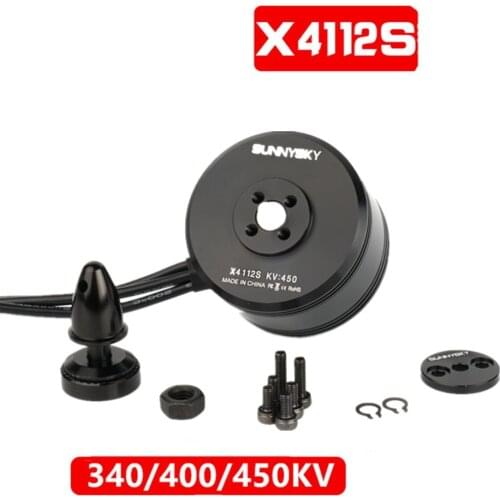 SUNNYSKY X4112S Outrunner Brushless Motor 340KV 400KV 450KV 6S Lipo Battery for RC Quadcopter Drone Accessories