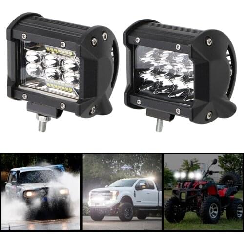 12V 24V LED Work Light Spotlights Truck Headlights Trailer Parking Warning Fog Lamp 36-144W Bright 4x4 Off Road Car Accessories