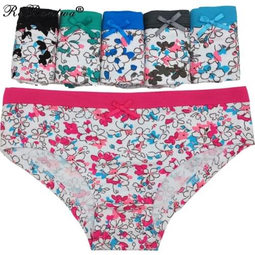 Women Underwear Cotton Panties Female Underpants Sexy Soft New Lingerie Briefs Printed Pantys ropa mujer Free shipping