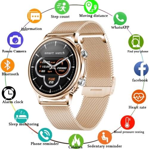 New Men Smart Watch Women 360*360 HD Full touch Color Screen Sport Fitness Tracker Waterproof Smart Clock Ladies SmartWatch Men