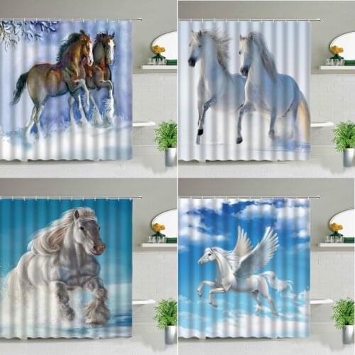 Horse bathroom curtain Curtains for kitchen curtains Curtain curtain Shower curtains bathroom Bathroom curtains For bathroom