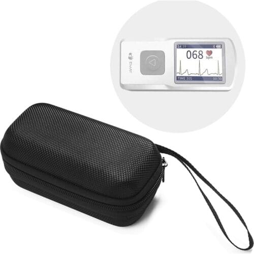 Hard Case Carrying Pouch Storage Bag for EMAY/CONTEC Handheld Portable EKG Monitor (Case Only) Accessories