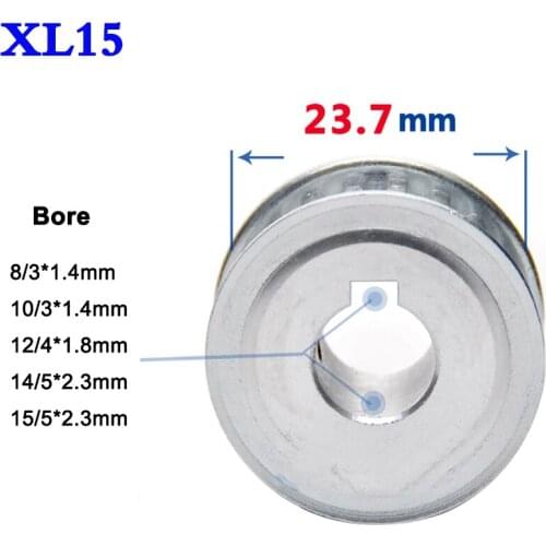1Pcs XL15-XL20 Teeth Timing Pulley Bore 8-19mm For 11mm Width Timing Belt Wheel Linear Pulley Synchronous Wheel