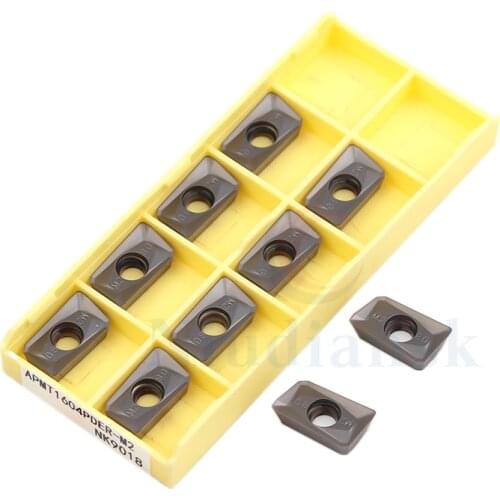 10Pcs APMT1135PDER-M2 NK9018 Milling Cutter APMT1604PDER-M2 NK9018 Carbide Inserts Milling Turning Tools CNC Lathe Cutting Tool