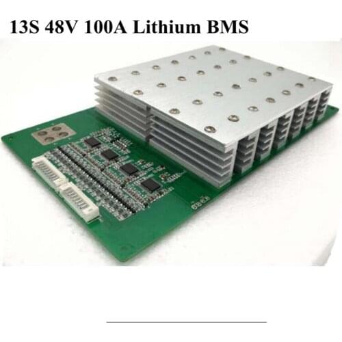 13S 48V 100A BMS PCM PCB for Li-ion Battery Packs, PCM for Electric Device for High Quality Boat Engine Power Motor Outboard