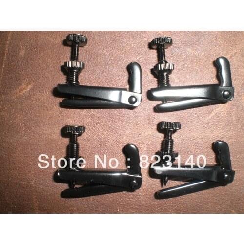 16 PCs Full Black Violin Fine tuners 3/4-4/4 Size Nice fine tuners Fiddle string adjusters