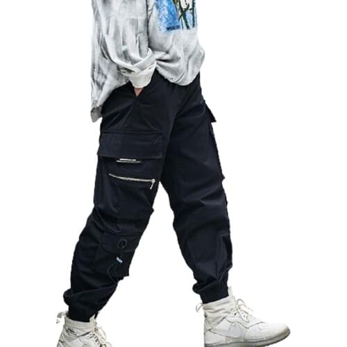 2021 Spring New Solid Color Overalls Mens Loose High Street Sports Casual Pants With Letters Printed Bouquet Feet Pants