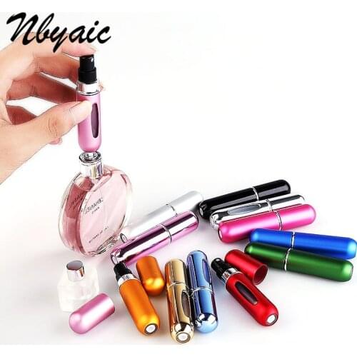5ml Mini can be filled Portable Travel Convenient air Atomizer Perfume bottle Spray Bottle Cosmetic Container For Traveler
