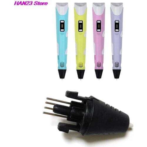 50mm + 35mm Printer Pen Injector Head Nozzle for Second Generation 3D 5V Part Decorating Pen