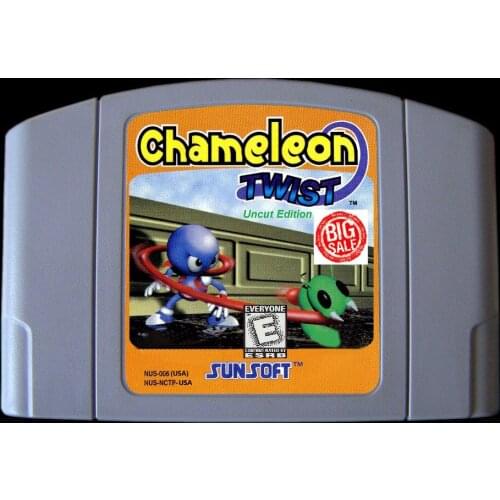 64bit game ** Chameleon Twist - Uncut Edition ( USA NTSC Version!! )
