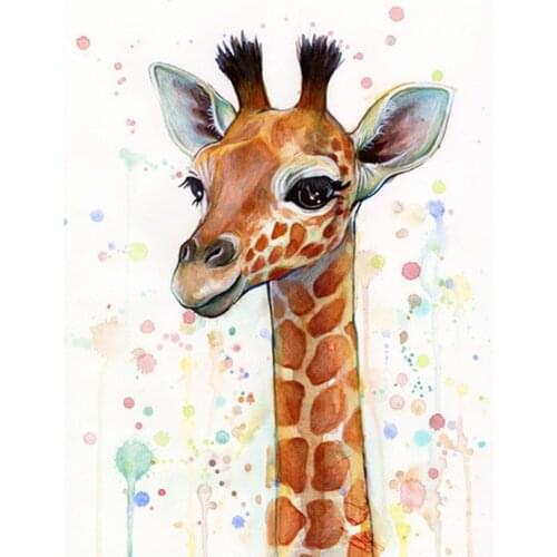5D DIY Diamond Painting Animal Giraffe Cross Stitch Kit Full Square Drill Embroidery Mosaic Picture With Rhinestones Home Decor