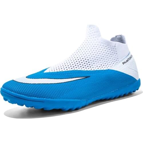 Big Size 46-49 Men Football Boots Ankle Support Cleats Training Soccer Boot Breathable Non-Slip Sport Sneakers Botas De Futbol