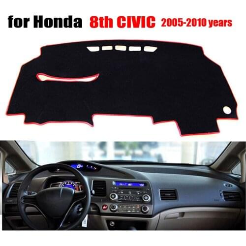Car dashboard covers For Honda Old Civic 2005 to 2010 left hand drive dash mat covers Auto dashboard protector accessories