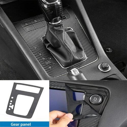 DNHFC Car-styling Carbon fiber decorative film Gear panel film Car Accessories For skoda Octavia A7 2015-2019 sedan