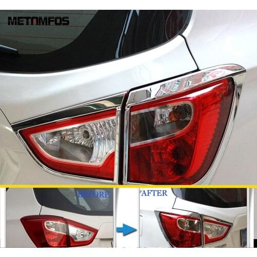 For Suzuki SX4 S-Cross Crossover 2014-2016 2017 2018 Chrome Rear Light Lamp Cover Molding Trim Foglight Frame Car Accessories