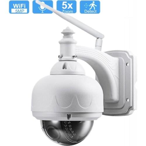 5MP PTZ Wifi IP Camera 1080P Outdoor 5X Optical Zoom Security CCTV Camera AI Human Detect Auto Tracking P2P 2MP Wireless Camera
