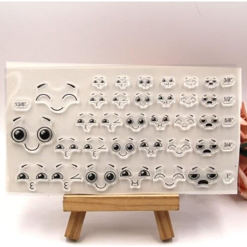 KLJUYP Face Clear Stamps Scrapbook Paper Craft Clear stamp scrapbooking