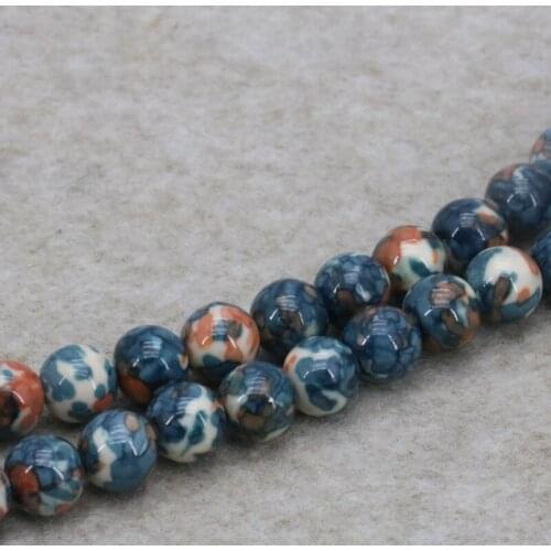 Hot fashion!Riverstones loose beads round stone 10mm DIY 15 inches fit women jewelry making design multi color optional