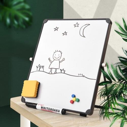 Magnetic Dry Erase White Board Set with Stand Smooth Durable White Board Set for Online Lessons Office