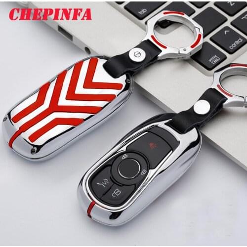 Metal Car Key Shell Cover Case Keychain Key Holder For Buick ENCORE ENVISION NEW LACROSSE Insignia Astra Zafira Chevrolet Camaro