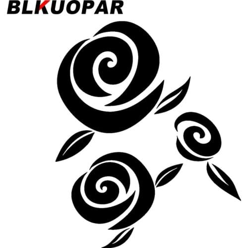 BLKUOPAR for Rose Car Stickers Fashionable Personality Decals Occlusion Scratch Windows Trunk Decor Car Door Protector