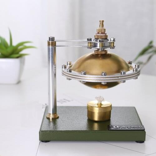 UFO Spin Suspension Hot Air Stirling Engine Motor Steam Heat Electricity Generator DIY Science Educational Toy