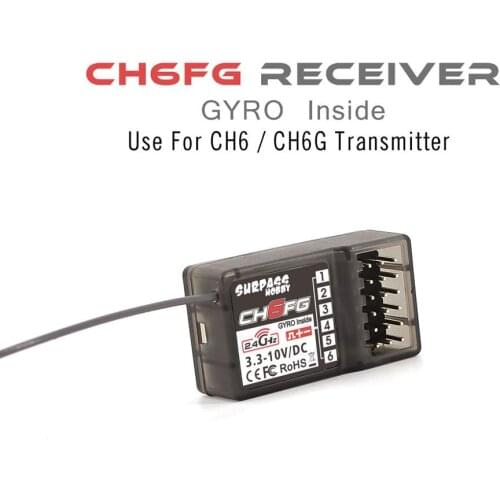 Surpass hobby CH6F/CH6FG 2.4G 6CH Radio Control System Receiver for Domborc RC Boat Transmitter X6 X4 CH6 CH4 Transmitter RC Car