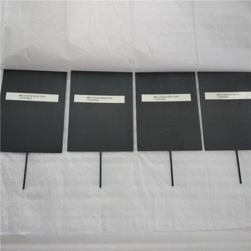 Mesh coated Ti gr2 titanium electrodes with Iridium and ruthenium Coating Ir-Ru 20pcs of 45x200x1.5 mm with connector 3.0*50mm