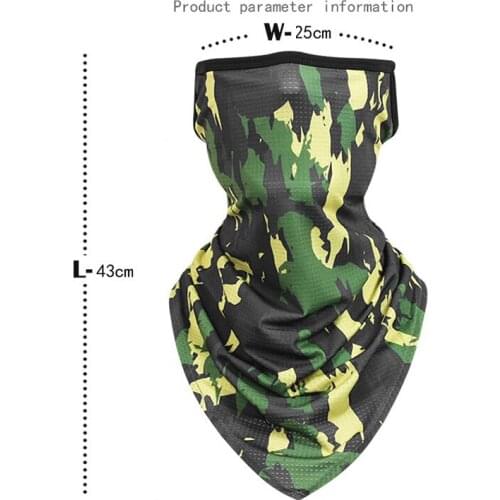 2020 Ice Silk Triangle Scarf Cycling Bandana Hiking Camping Hunting Running Army Bicycle Military Tactical Neck Cover Gaiter Men