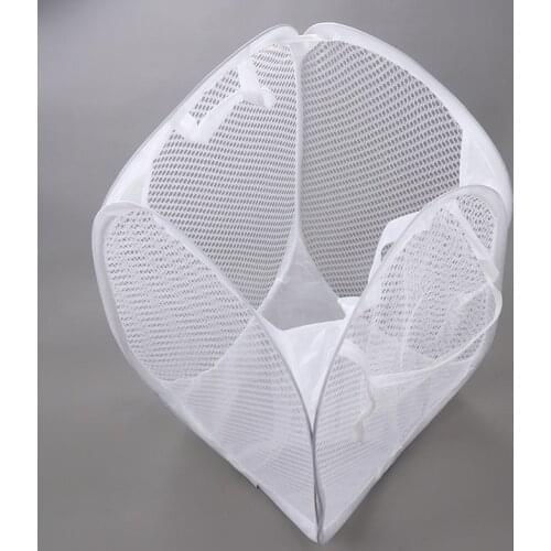 Foldable Laundry Basket Mesh Washing Dirty Clothes Storage Box Cloth Sundries Laundry Basket Organizer Hamper Basket Organizer