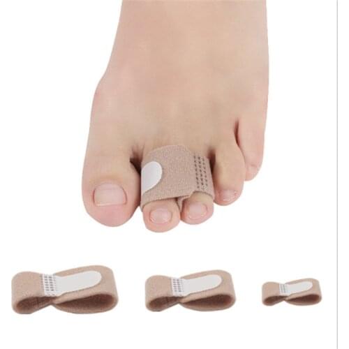 Fabric Toe Finger Straightener Hammer Toe Hallux Valgus Corrector Bandage Toe Separator Splint Wrap Foot Stretcher Care Tool