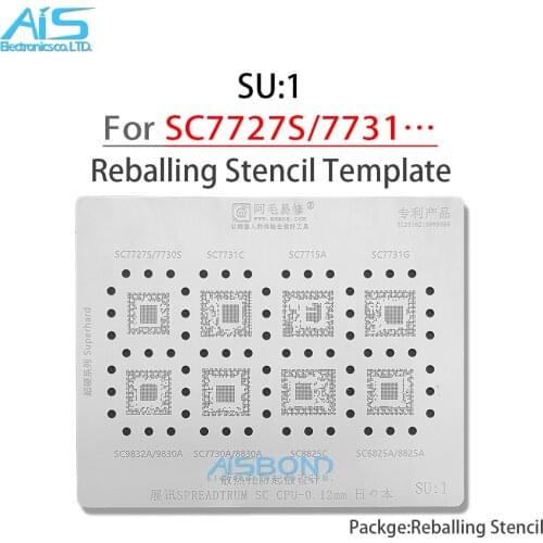 SC CPU BGA Reballing Stencil For SC7727S SC7731C SC7730S SC7715A SC7731G SC9832A SC9830A SC7730A SC8830A SC8825C SC6825A SC8825A